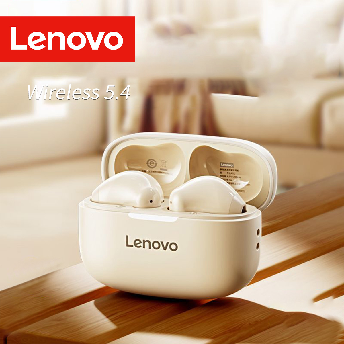 Phone Accessories Amazon - Lenovo EA110 Earphone Nirkabel Bluetooth ENC