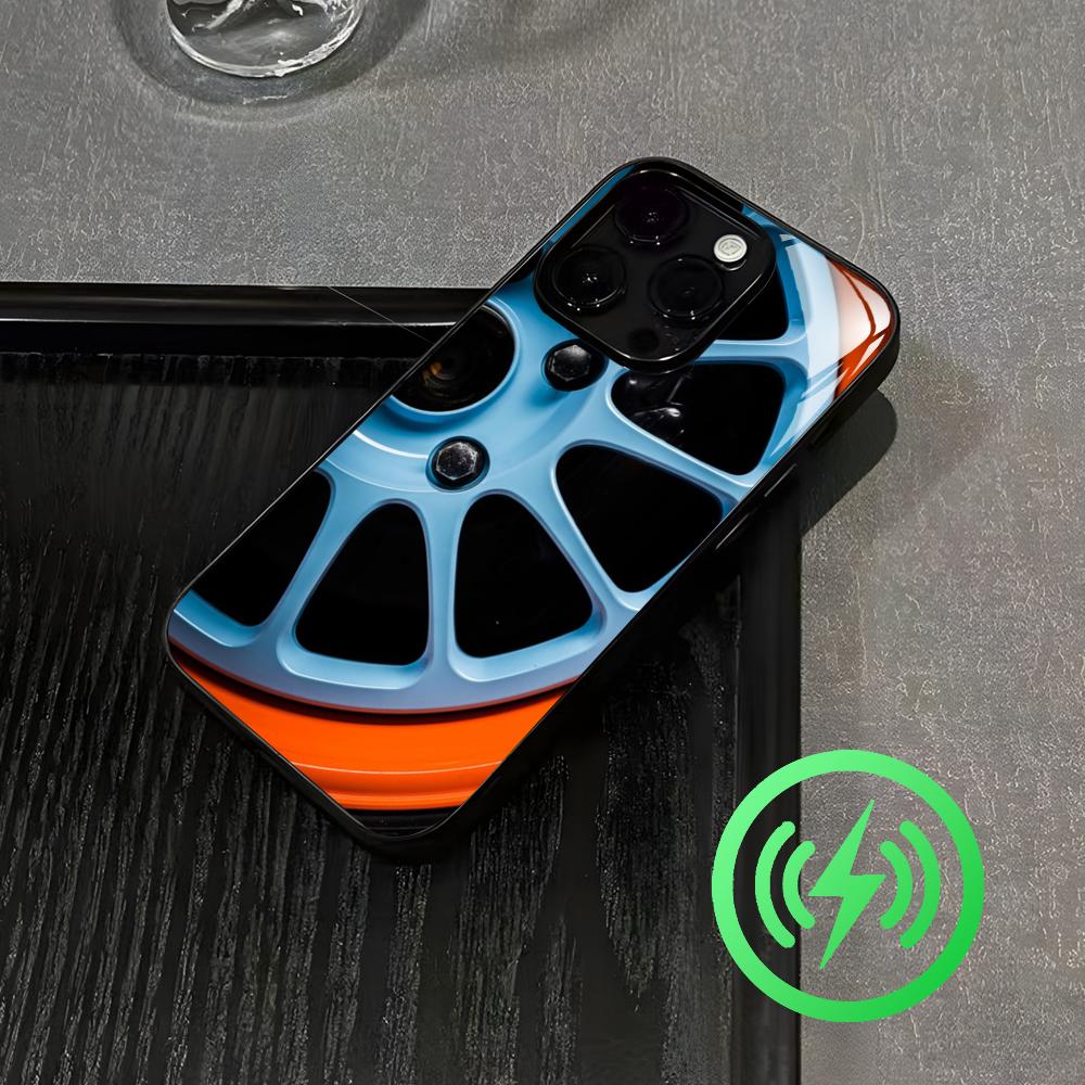 Magnetic Phone Case - Casing HP Car G-Gulf-Racing Untuk iPhone17