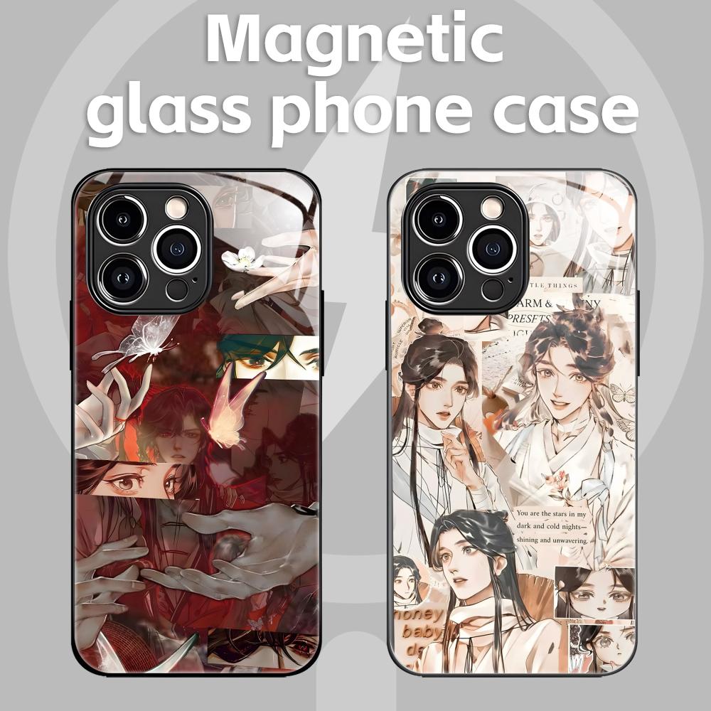 Magnetic Phone Case - Casing Ponsel Berkat Pejabat Surga Anime