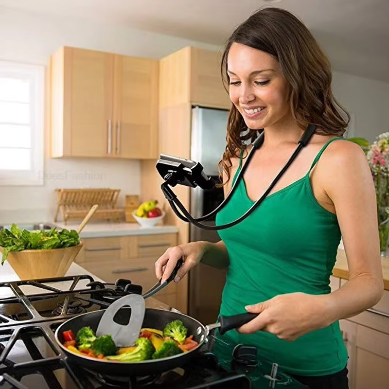 Phone Accessories And Gadget - Penyangga Ponsel Fleksibel Gantungan Leher Lazy