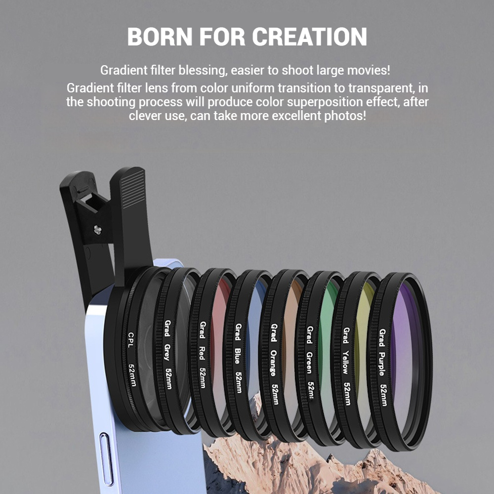 Lensa Ponsel 52MM Universal Po - Phone Accessories And Gadget ulasan dan harga