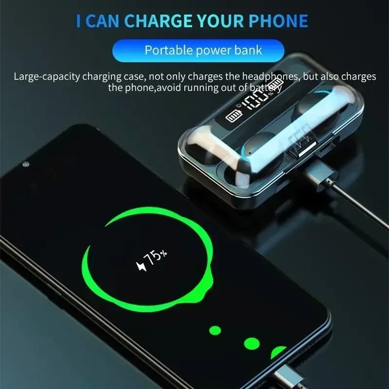Headphone Bluetooth F9 Baru 9D - Phone Accessories Amazon ulasan dan harga