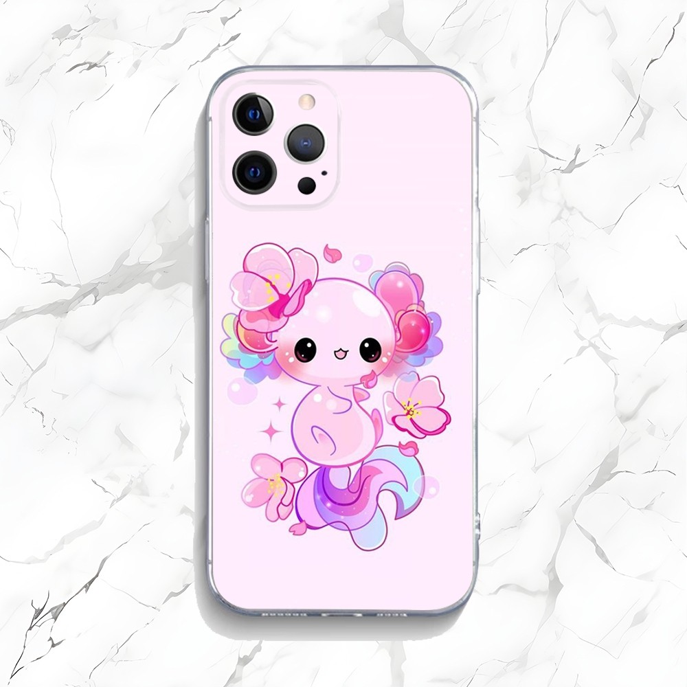 Casing ponsel Axolotl lucu unt - Phone Accessories Logo ulasan dan harga