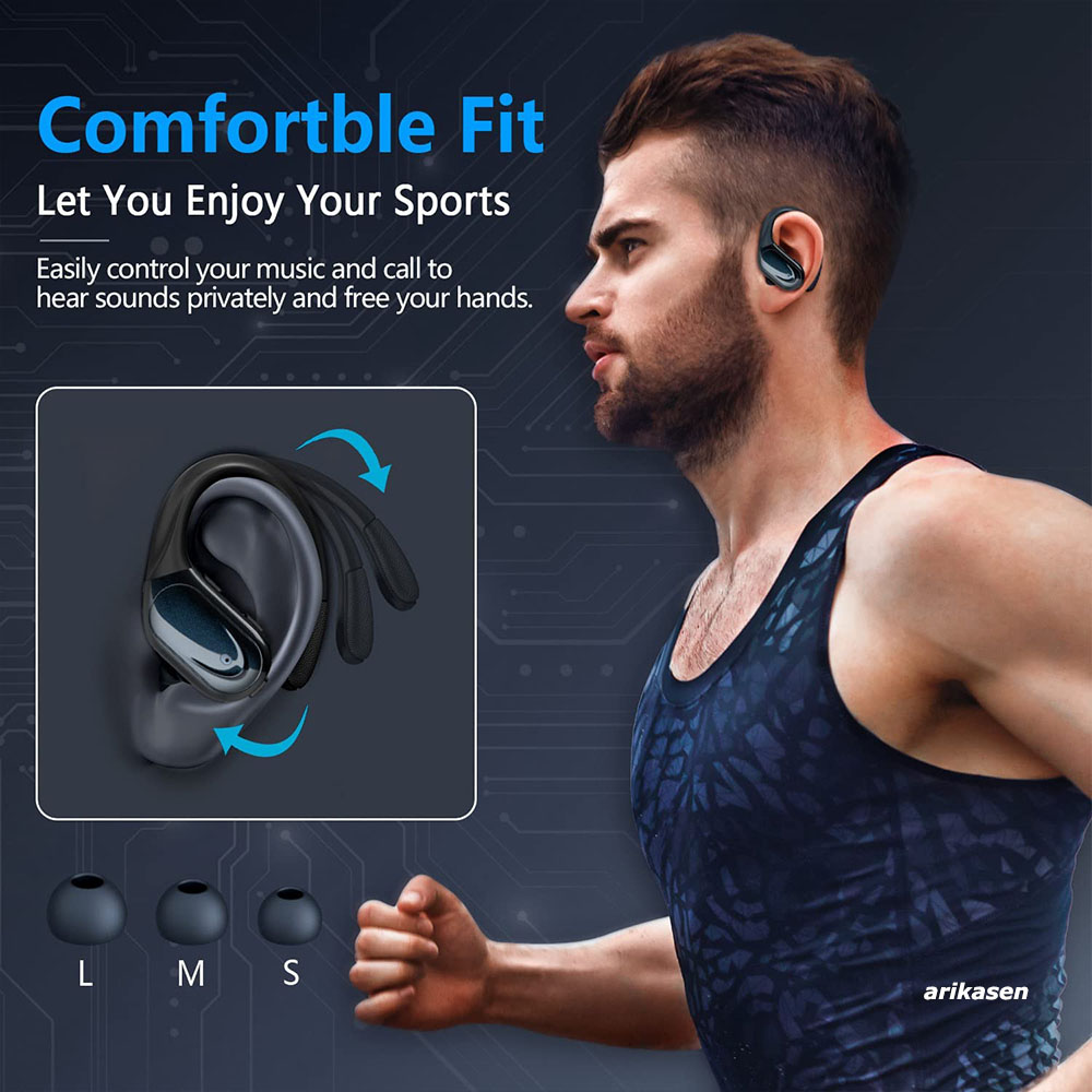 Earbud olahraga Bluetooth 5.3  - Phone Accessories Amazon ulasan dan harga