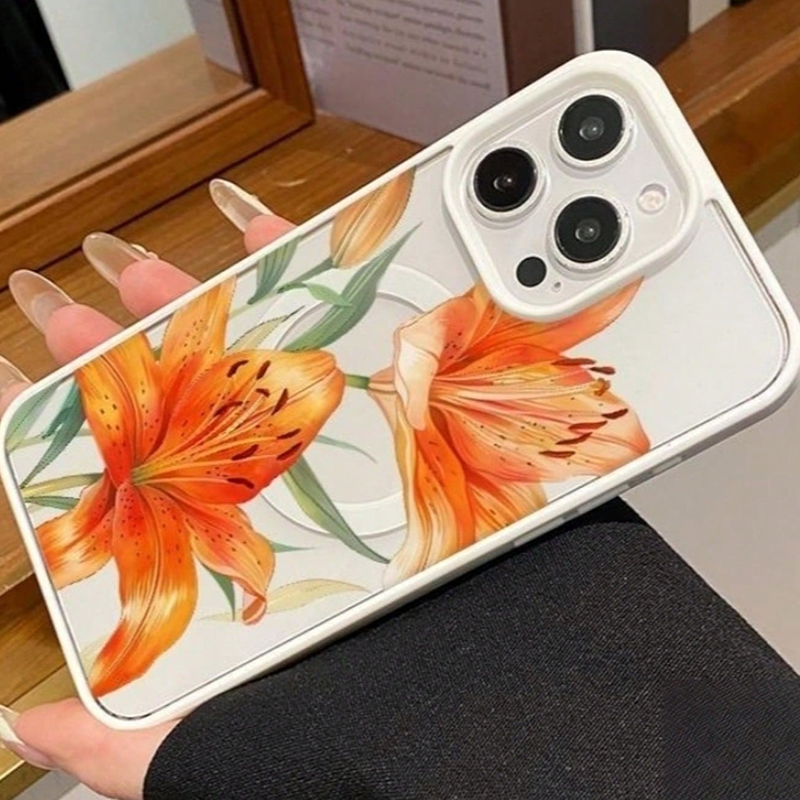 Casing Magnetik Bermotif Lily  - Magnetic Phone Case ulasan dan harga