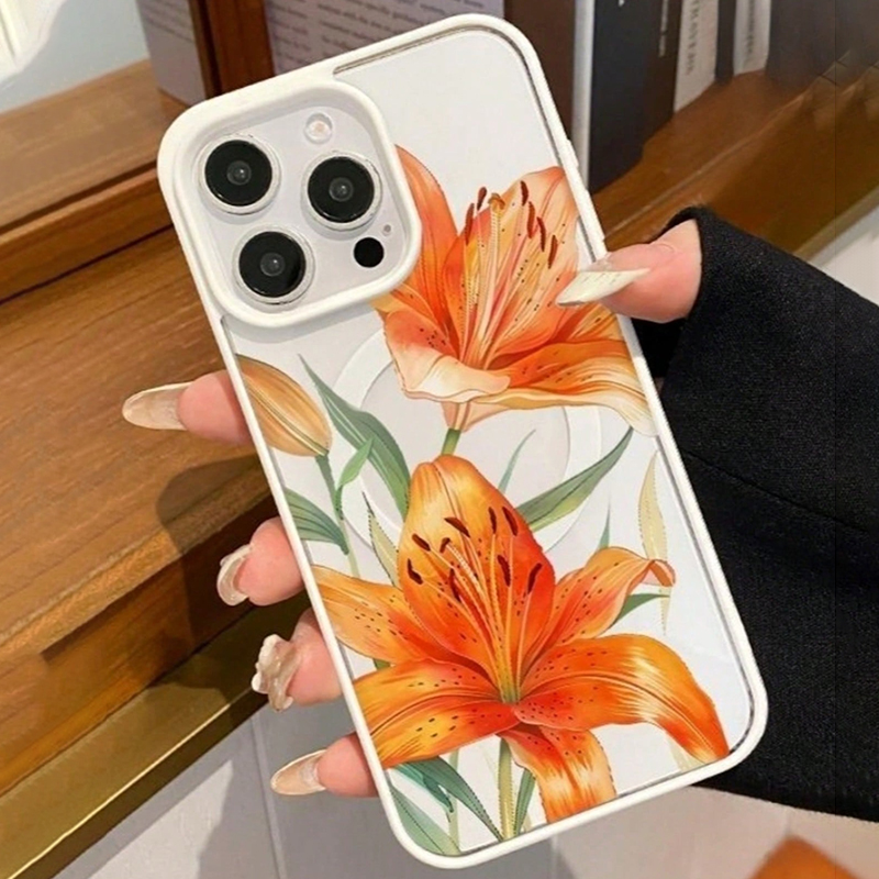 Casing Magnetik Bermotif Lily  - Magnetic Phone Case ulasan dan harga
